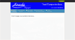 Desktop Screenshot of hirschivoyages.com
